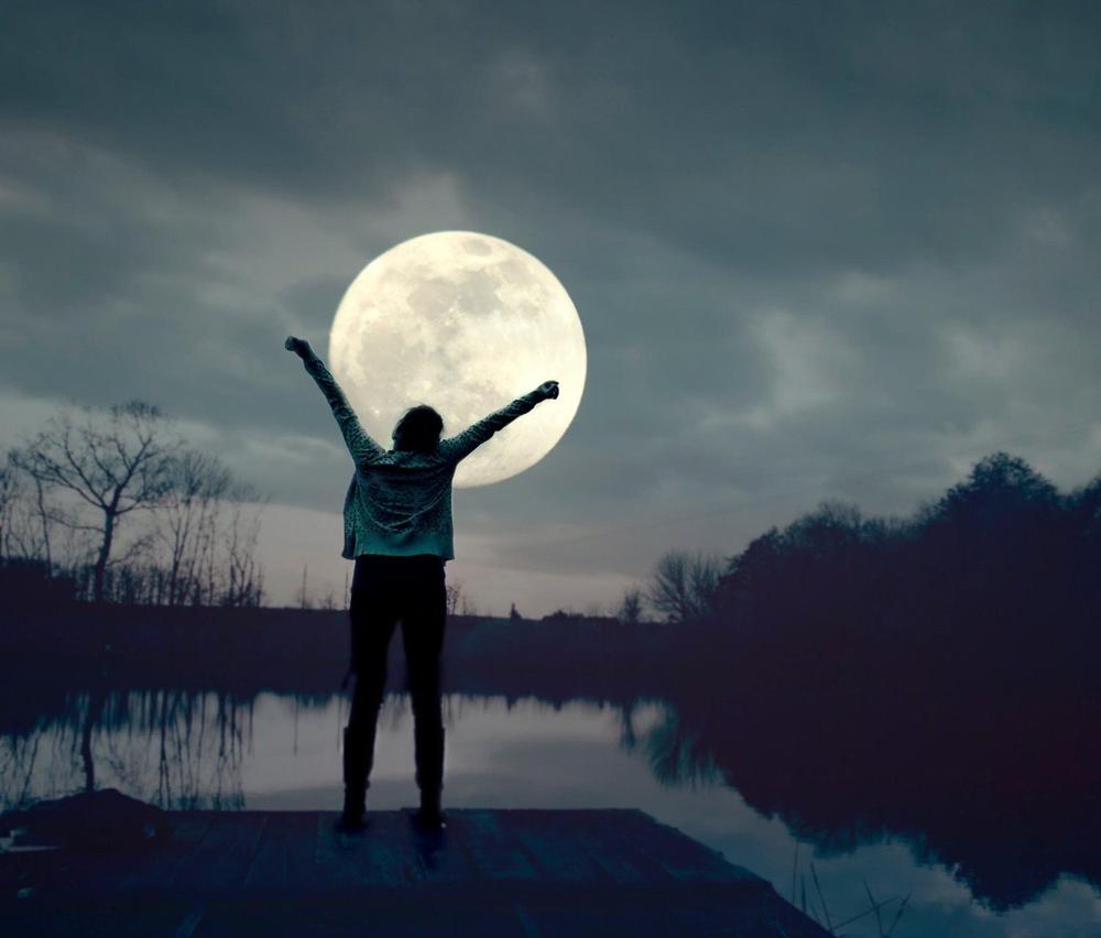 mesec, Mesečina, astro, noć