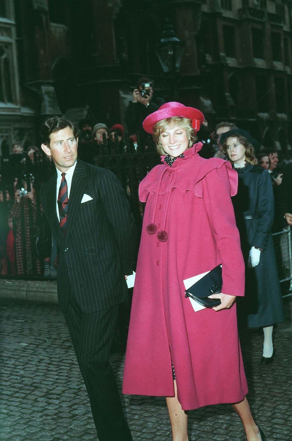 Princ i princeza od Velsa 1982, dok je Dajana nosila princa Vilijama 
