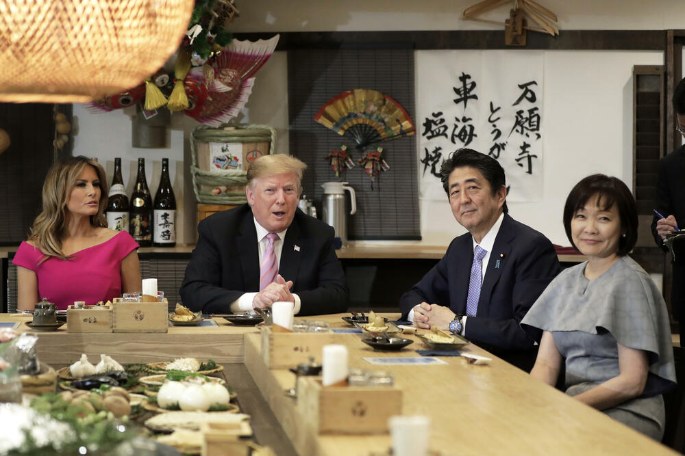 Melanija Tramp, Donald Tramp, Šinzo Abe, Aki Abe