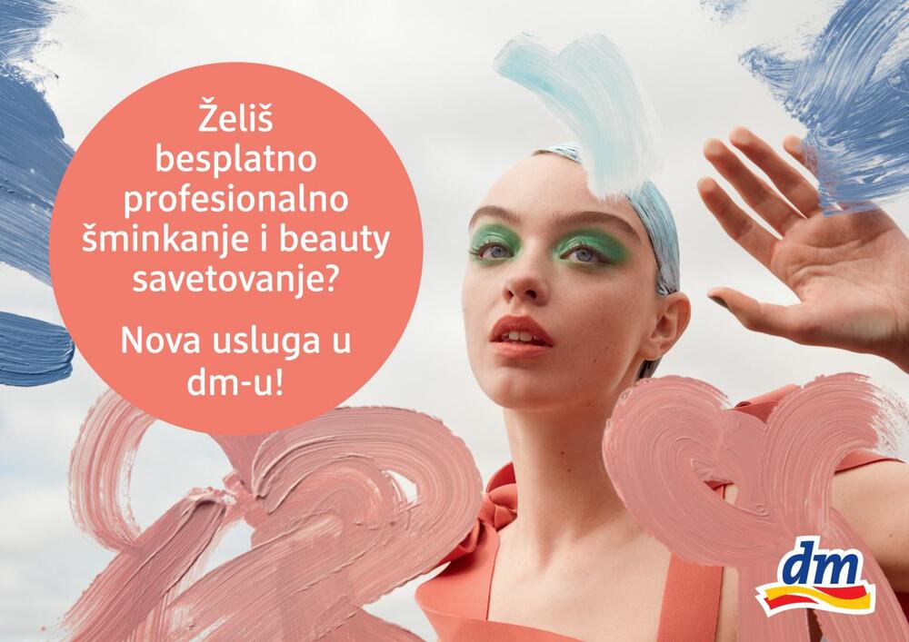 dm beauty savetovanje & profesionalno šminkanje