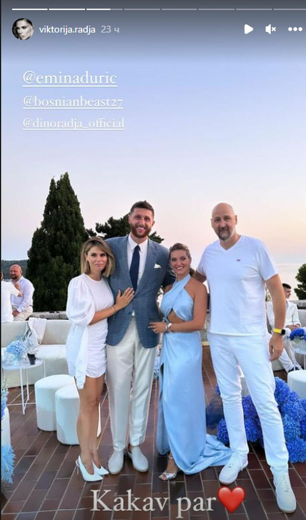 <p>NBA zvezda Jusuf Nurkić oženio se devojkom Eminom Durić, a pojavili su se brojne poznate ličnosti iz regiona...</p>