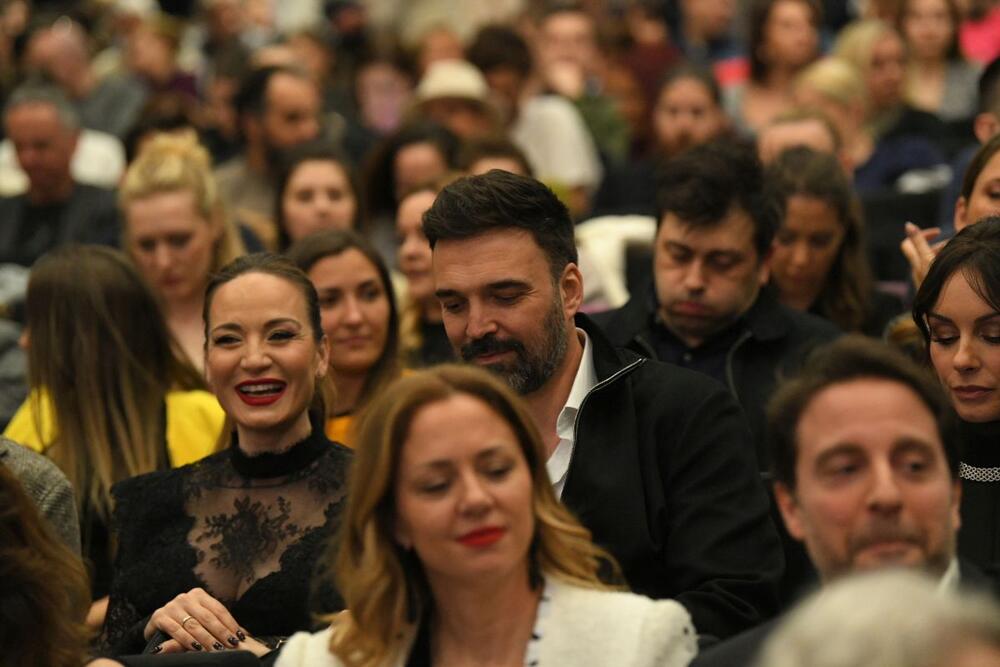 Jelena Tomašević i Ivan Bosiljčić na premijeri filma 'Jorgovani', na 52. FEST-u