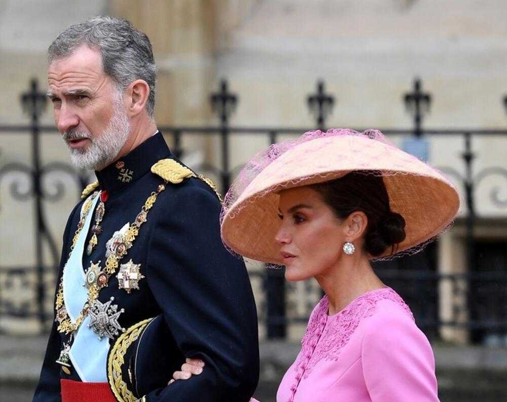 Kralj Felipe i kraljica Leticija na krunisanju kralja Čarlsa u Londonu 6. maja 2023.
