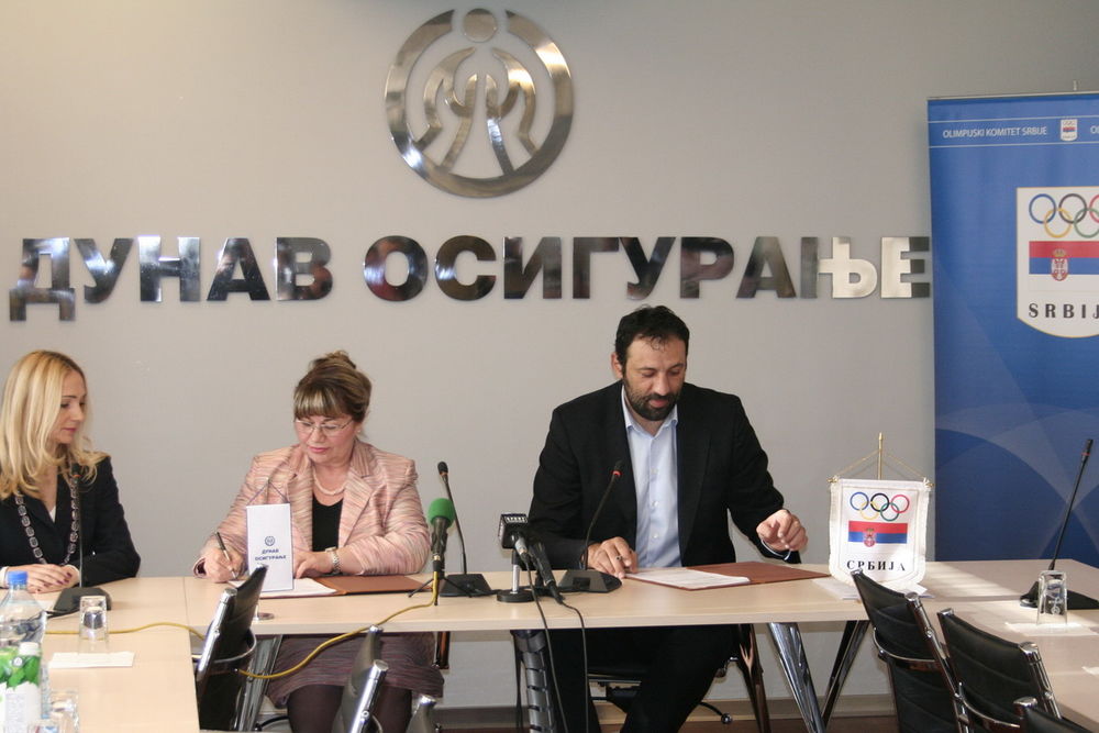 U prostorijama Kompanije Dunav osiguranje, potpisan je Ugovor o sponzorstvu između Kompanije Dunav osiguranje i Olimpijskog komiteta Srbije