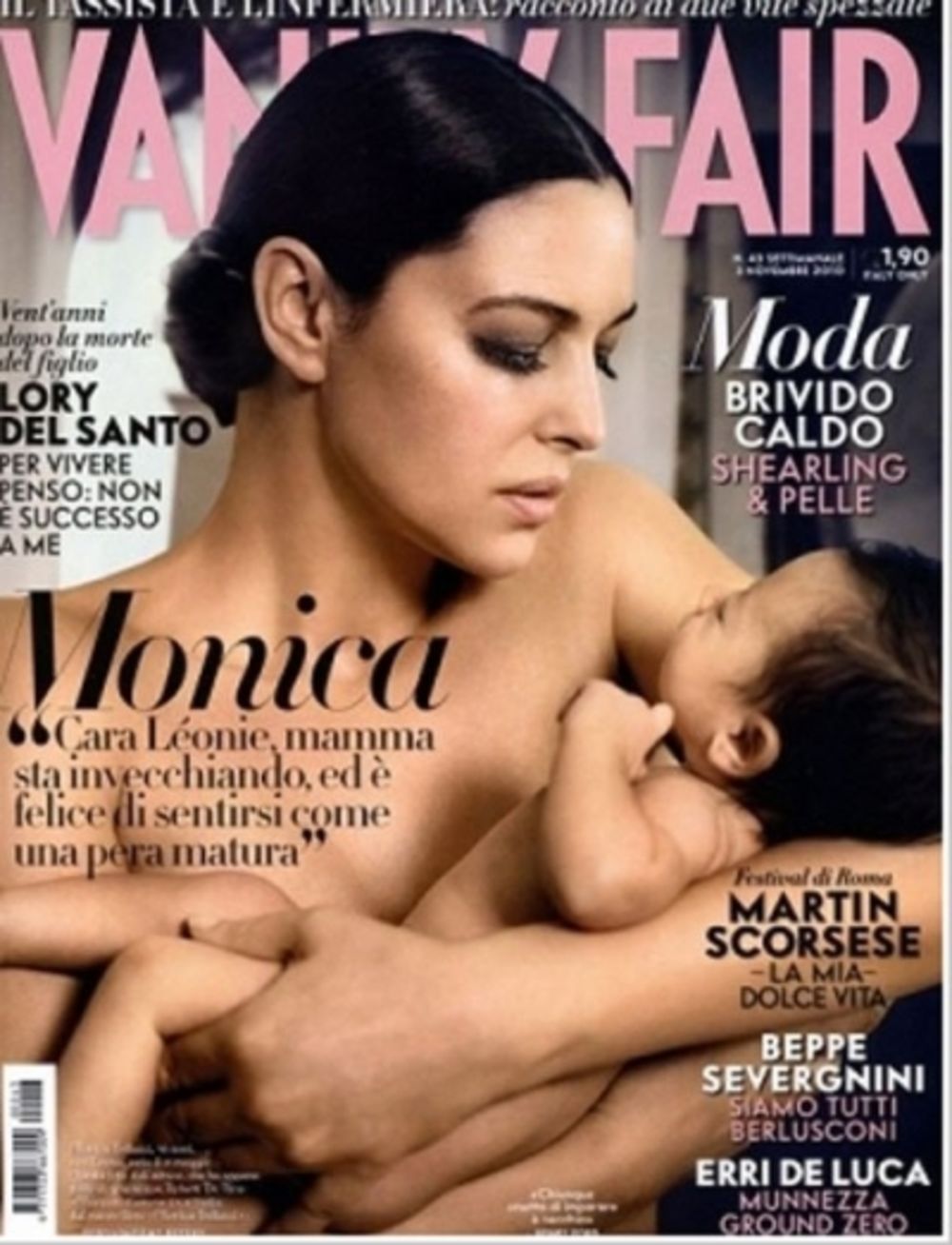 Proslavljena filmska lepotica Monika Beluči još jednom je pozirala naga za magazin Vanity fair, ali ovoga puta sa ćerkicom Leoni
