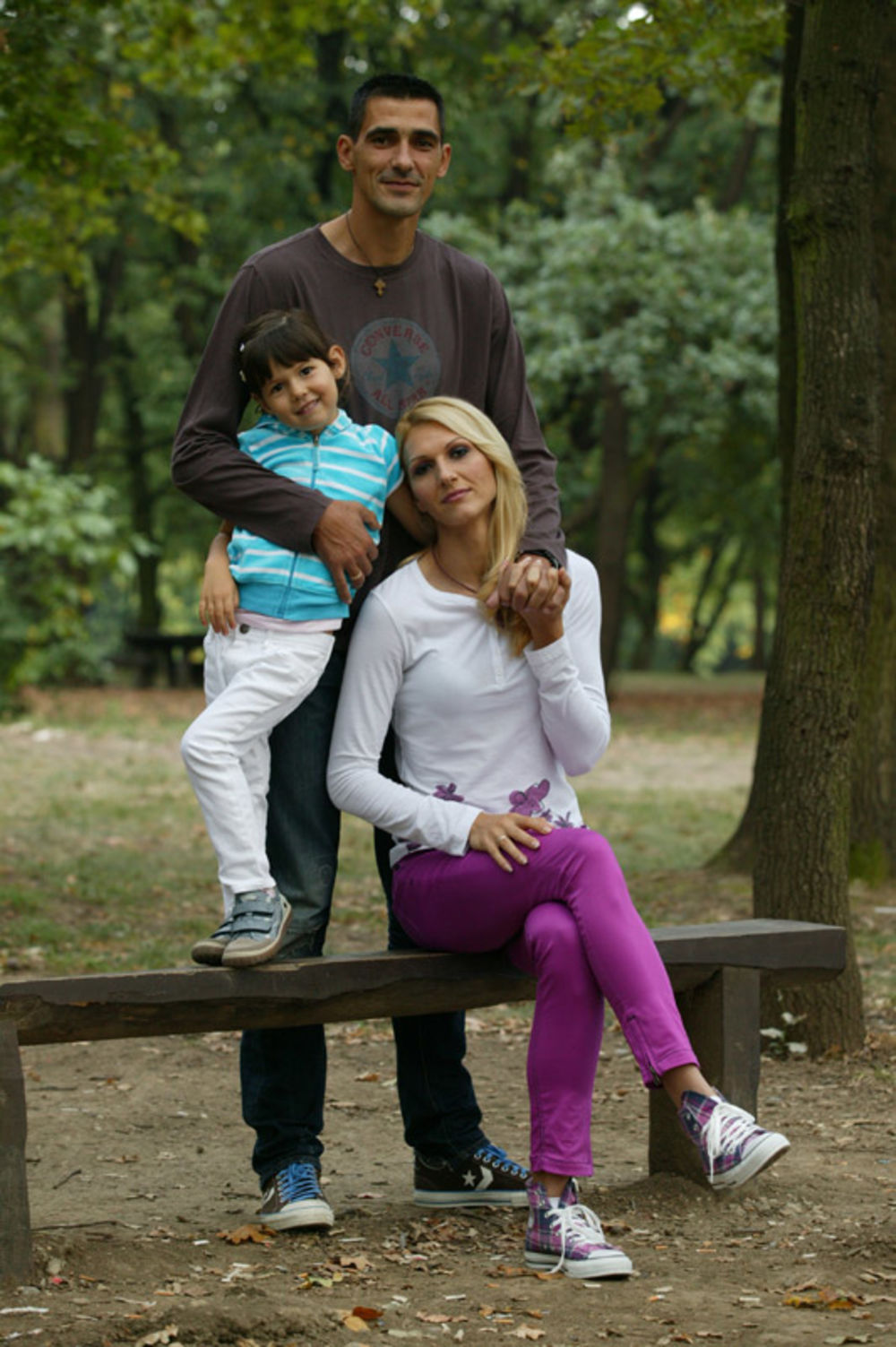 Biljana i Dragutin Topić sa ćerkom Angelinom