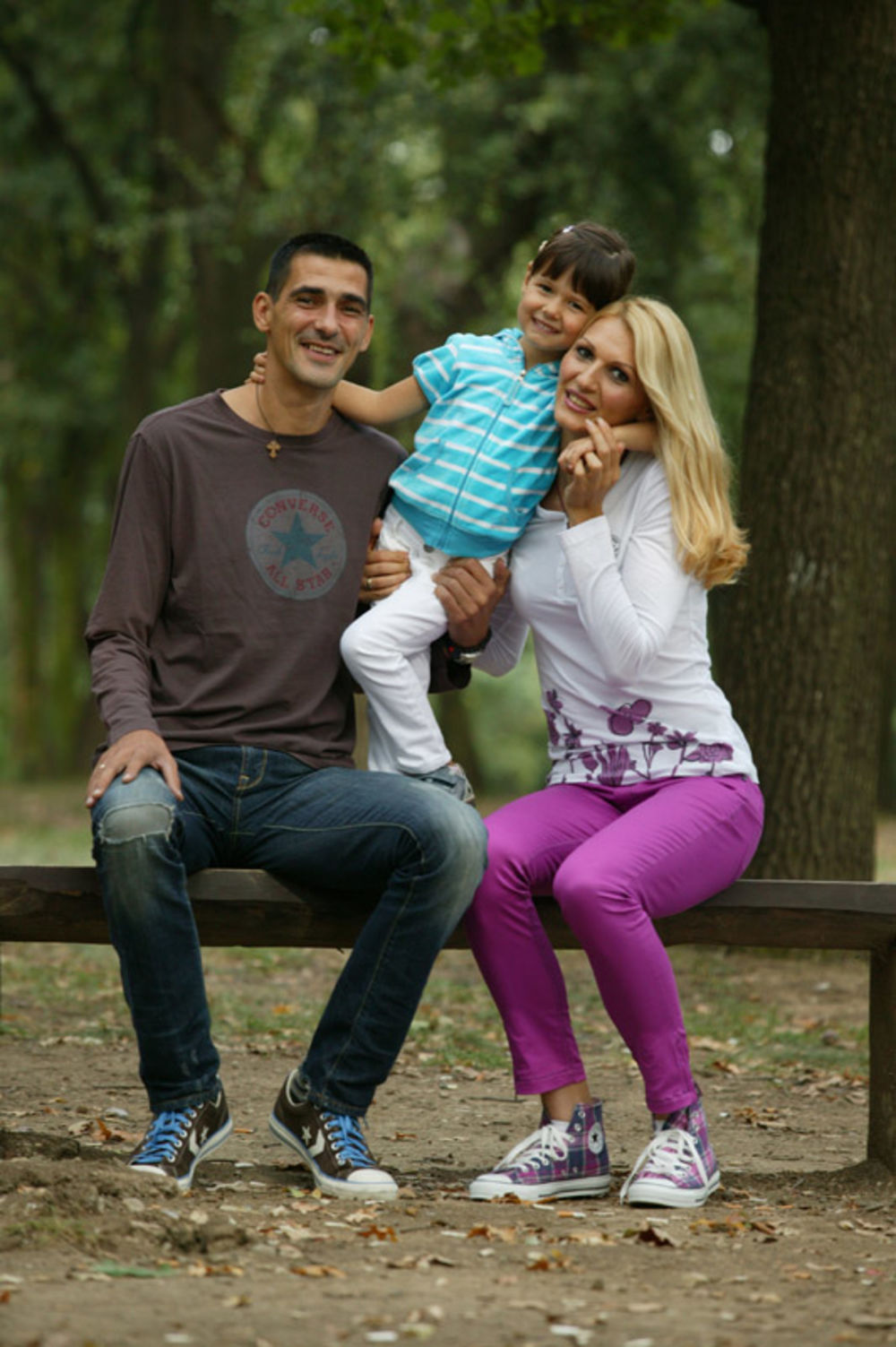 Biljana i Dragutin Topić sa ćerkom Angelinom