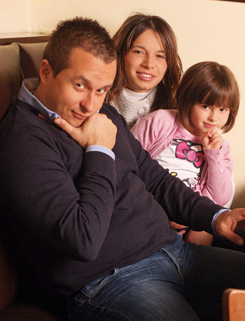 Ivan Ivanović sa suprugom Zoricom i ćerkom Stašom