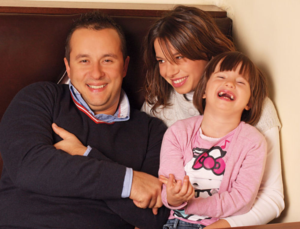 Ivan Ivanović sa suprugom Zoricom i ćerkom Stašom