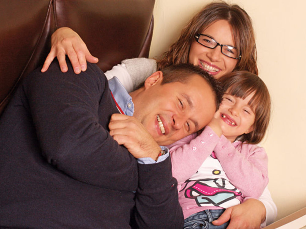 Ivan Ivanović sa suprugom Zoricom i ćerkom Stašom