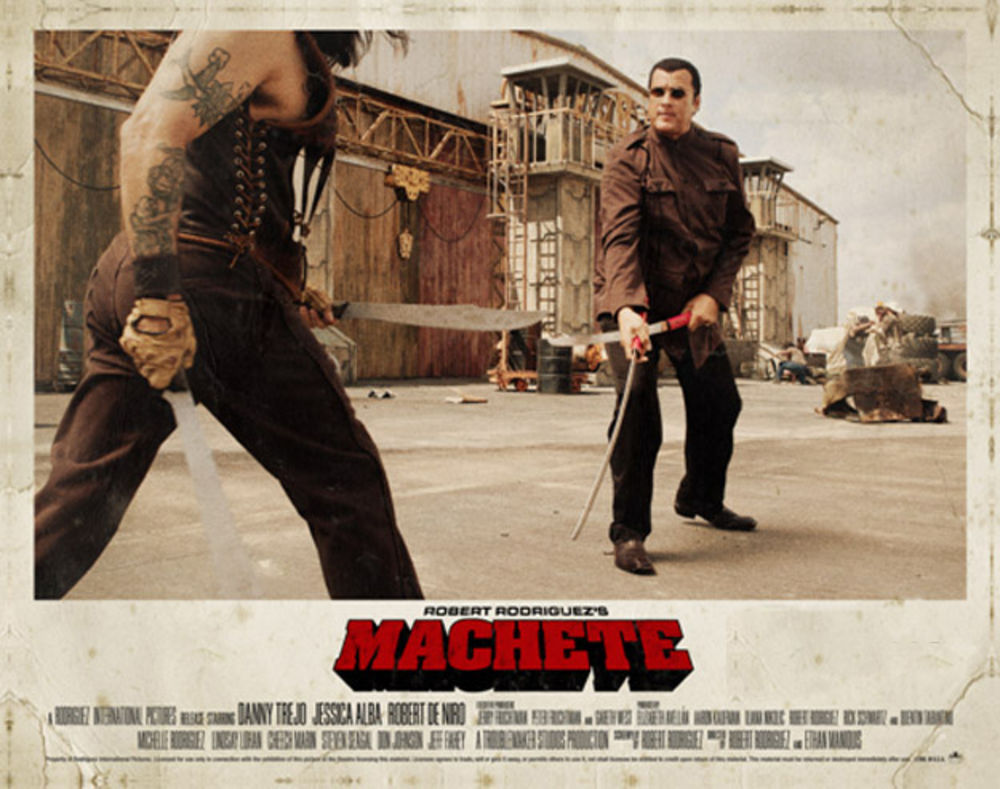 Kompanija 20th Century Fox objavila je ekskluzivne fotografije Džesike Albe i Stivena Sigala iz akcionog filma Roberta Rodrigeza Machete, koji u domaće bioskope stiže tokom septembra