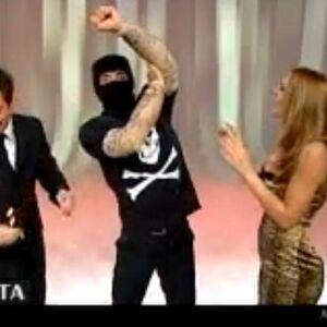 Srpski navijač kao maskota na italijanskoj televiziji