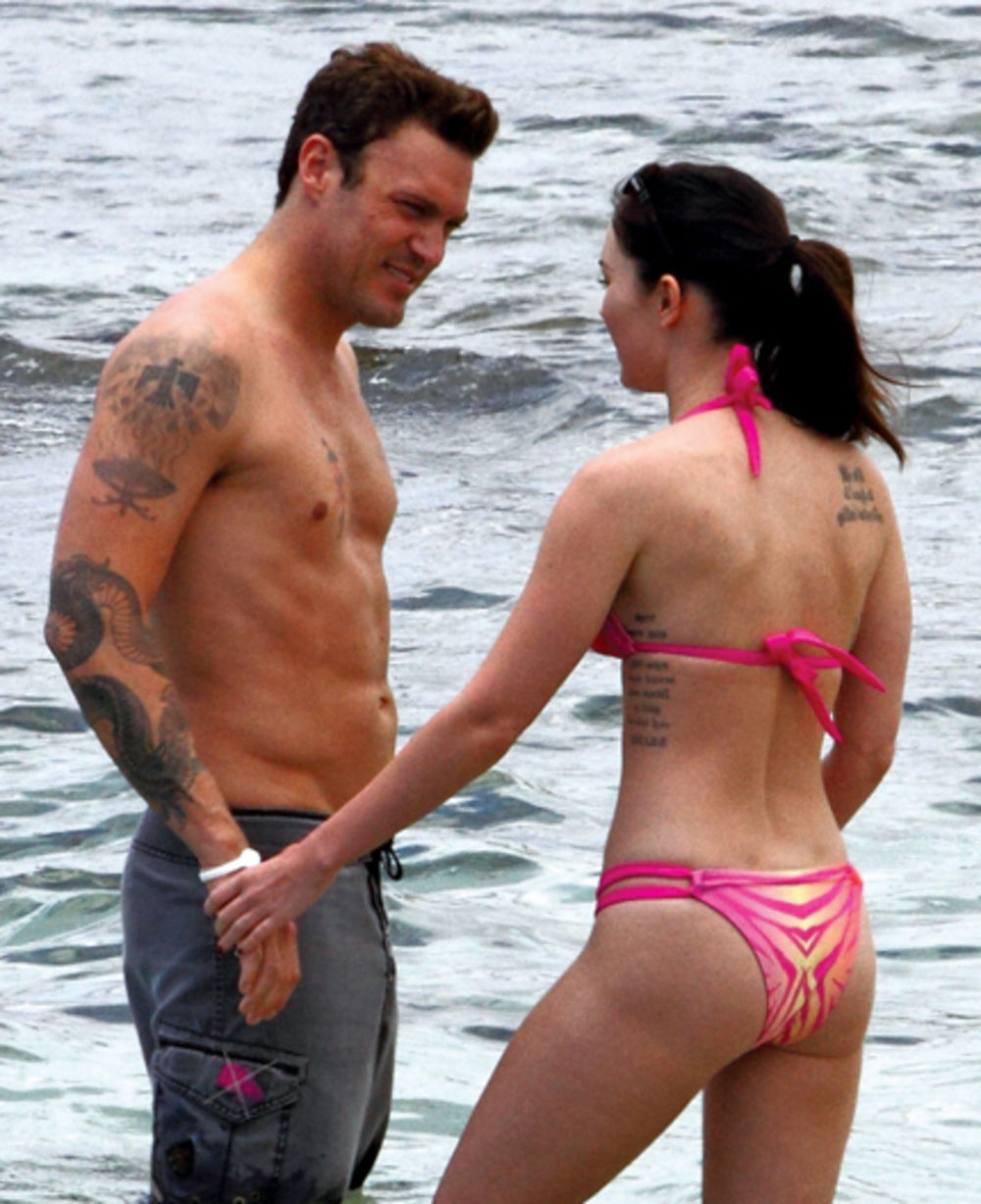 Holivudska glumica Megan Foks (25) i njen suprug Brajan Ostin Grin (37) proveli su jedan dan na svojoj omiljenoj plaži na Havajima.