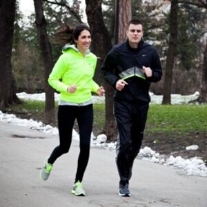 Vuk Kostić i Jelisaveta Orašanin: Zimsko trčanje na Dan zaljubljenih