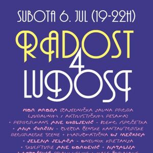 Rekonstrukcija Ženski fond vas poziva na RADOST LUDOST 4!