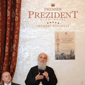 Patrijarh srpski Irinej u Premier Prezident Hotelu povodom trista godina Karlovačke mitropolije