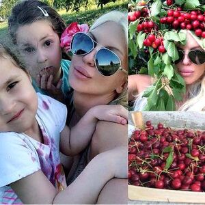 Jelena Karleuša: Sa ćerkama na branje trešanja