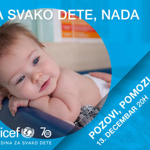 Pozovi, pomozi: Unicef-ov rođendanski teleton za najugroženiju decu u Srbiji