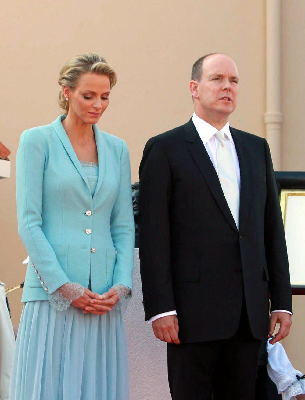Princeza Šarlin i princ Albert na svom građanskom venčanju