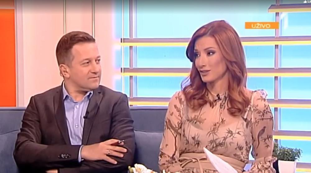 Jovana Joksimović i Srđan Pedojević u emisiji 'Jutarnji program