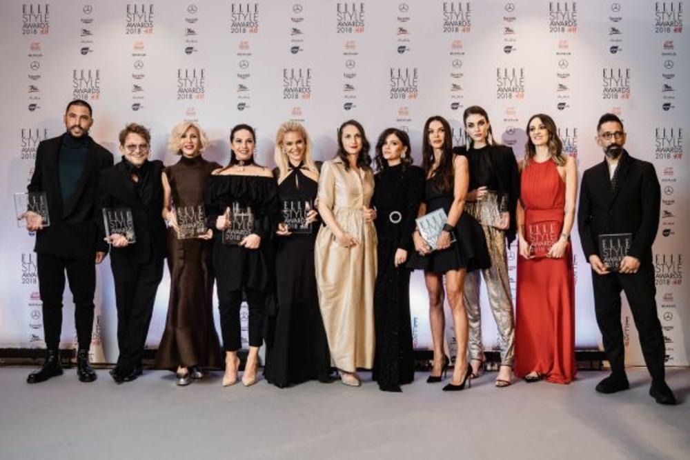 Natalija Cvetković sa dobitnicima Elle Style Awards 2018