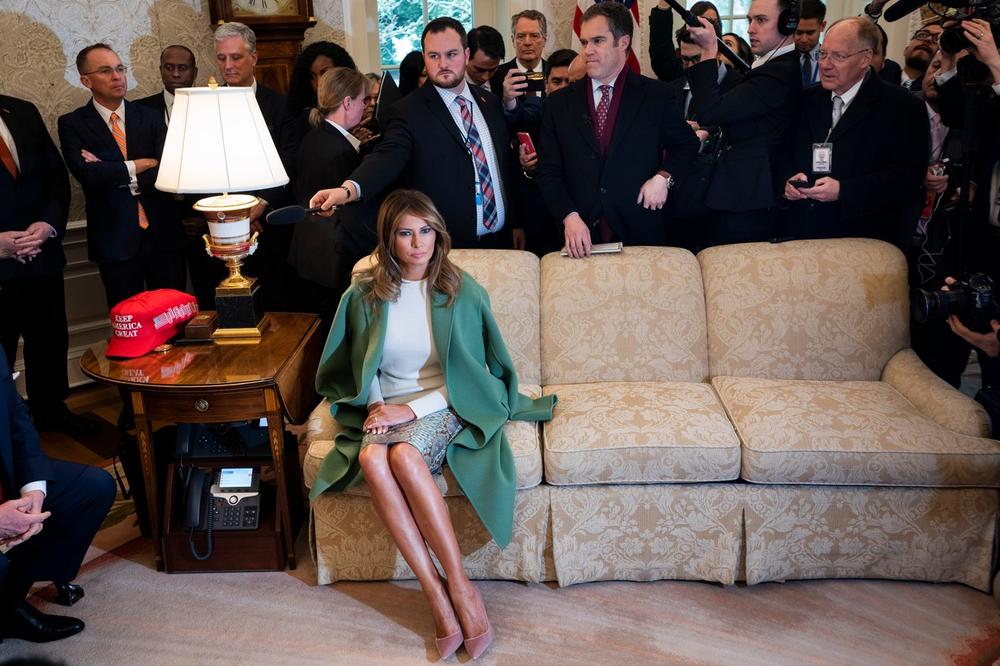<p>Prva dama Amerike pojavila se sa mužem na susretu sa predsednikom Ekvadora i njegovom suprugom, pa,  očekivano, privukla svu pažnju.</p>