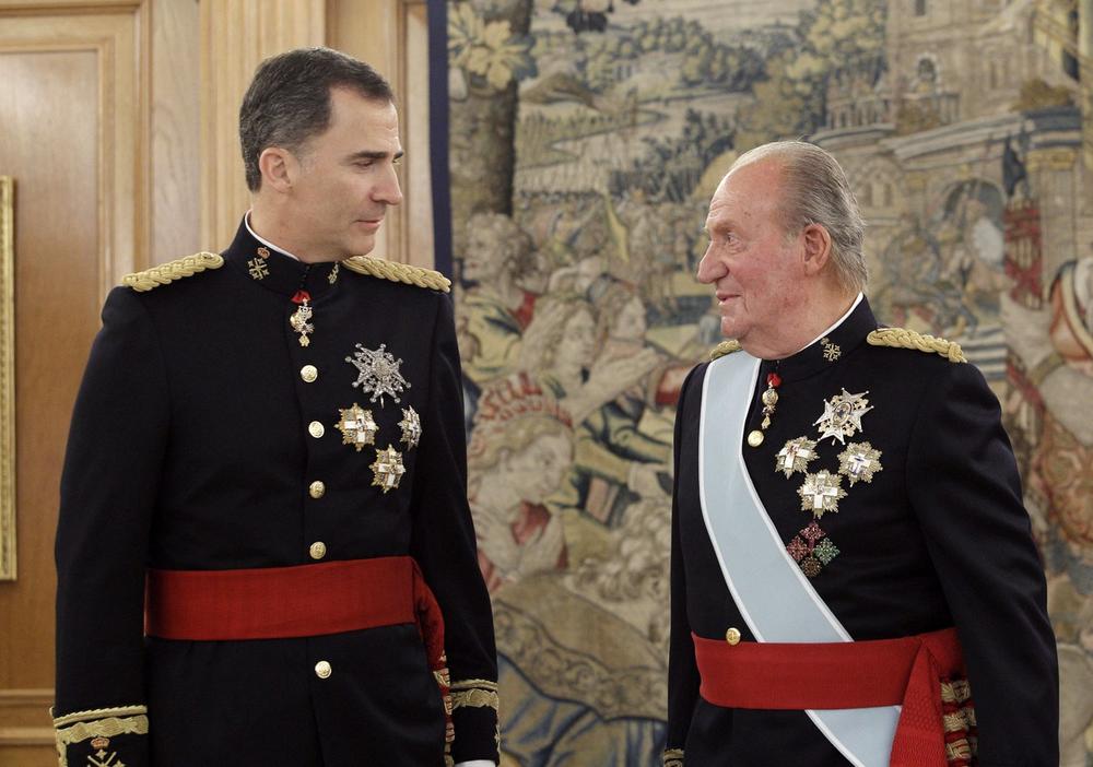 Kralj Felipe i bivši kralj Huan Karlos