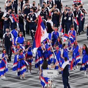 Haljine u boji SRPSKE ZASTAVE + bele patike: Srpske olimpijke očarale planetu na svečanom otvaranju Olimpijskih igara