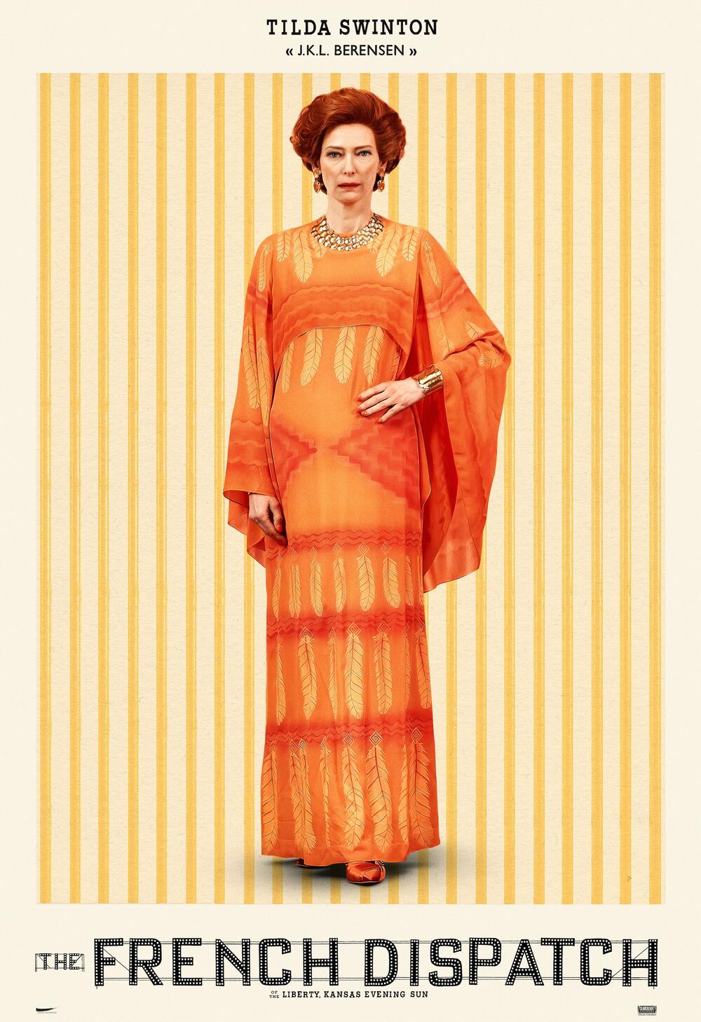 <p>Novi film Vesa Andersona "Francuska depeša" predstavila nam je njegovu uobičajenu glumačku postavu: <strong>Bila Mareja, Ovena Vilsona, Edrijena Brodija</strong>, kao i možda najvoljeniju od svih &mdash; <strong>Tildu Svinton</strong> u sasvim novim ulogama, a britanska glumica ponovo je sve ostavila bez reči svojom transformacijom</p>