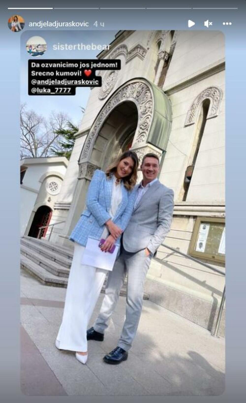 <p>Nakon što su u septembru napravili slavlje povodom venčanja, voditeljka Anđela Đurašković i njen partner zakleli su se na večnu ljubav i u crkvi!</p>