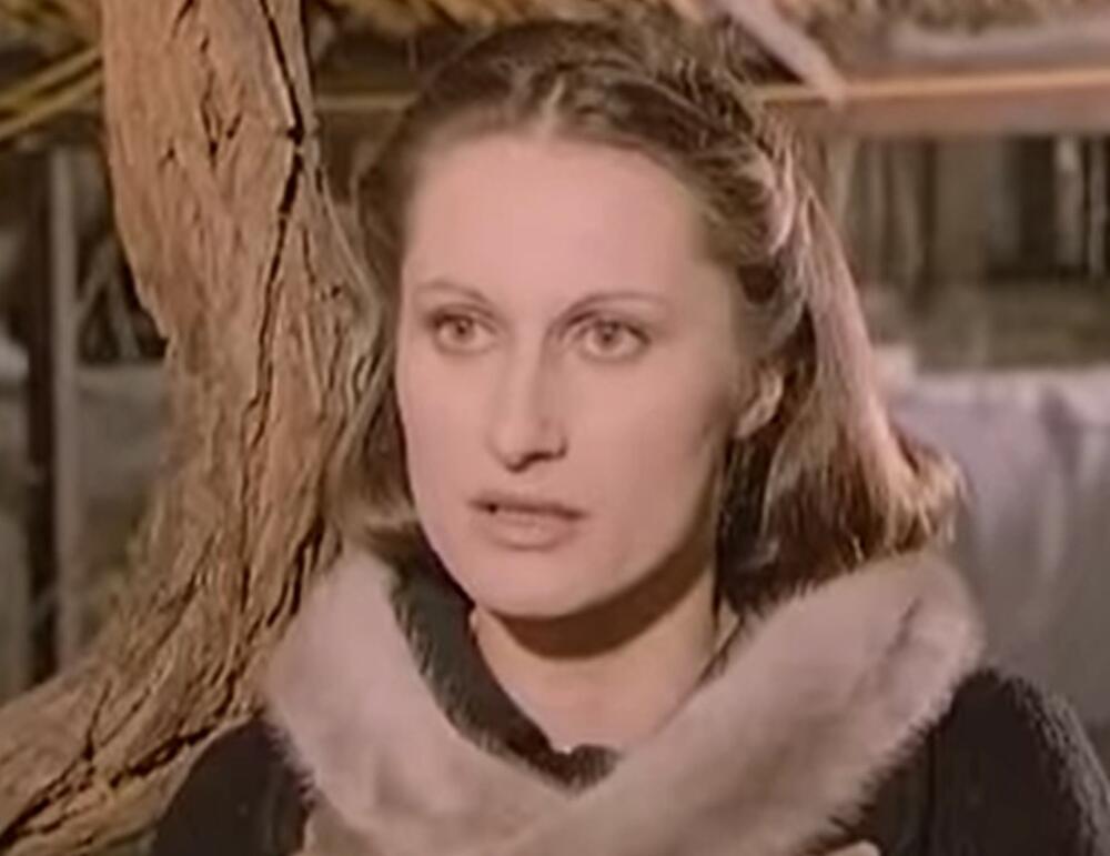 Danica Ristovski u mladosti, u filmu "Dvoboj za južnu prugu"