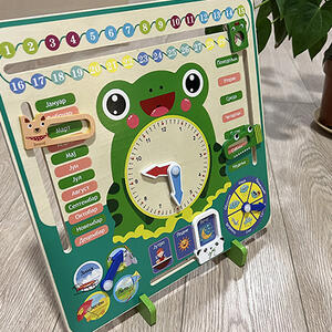 Edukativni žaba kalendar-sat: Za učenje meseci u godini, dana u nedelji, godišnjih doba i gledanja na sat!