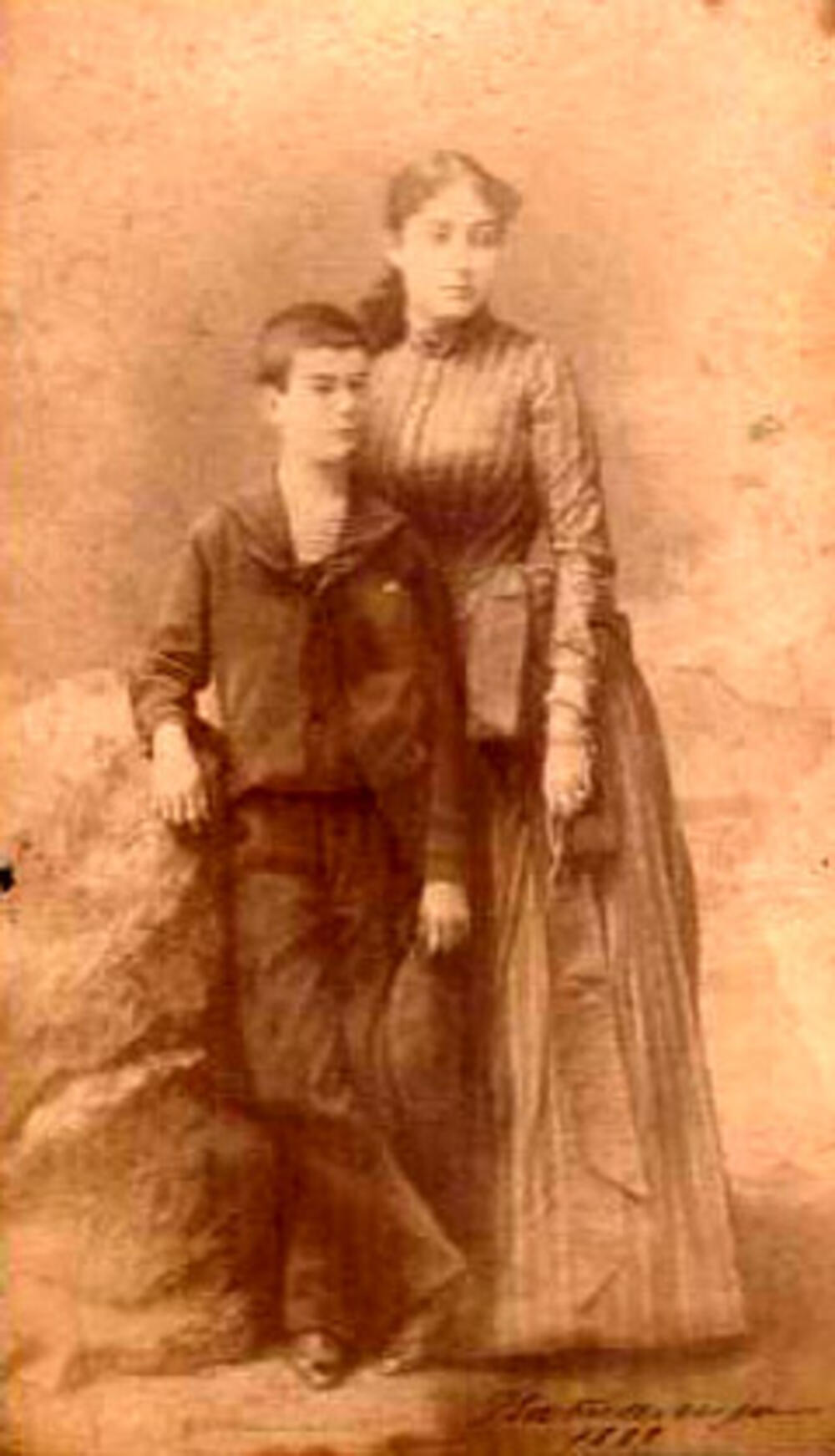 Kraljica Natalija i sin Aleksanar Karađorđević