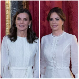 Modni okršaj kraljice Leticije i Silvane Lopez: Obe u BELOM, ali jedan detalj na haljini prve dame Paragvaja OSVAJA