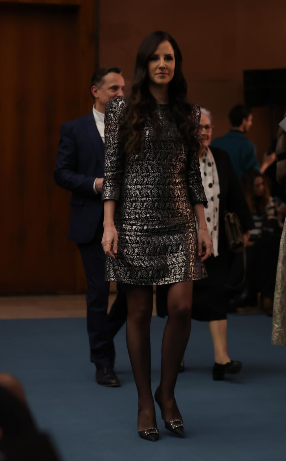 <p>Na sinoćnoj modnoj reviji "Jovanka u boji" najviše pažnje privukla je srpska prva dama Tamara Vučić</p>