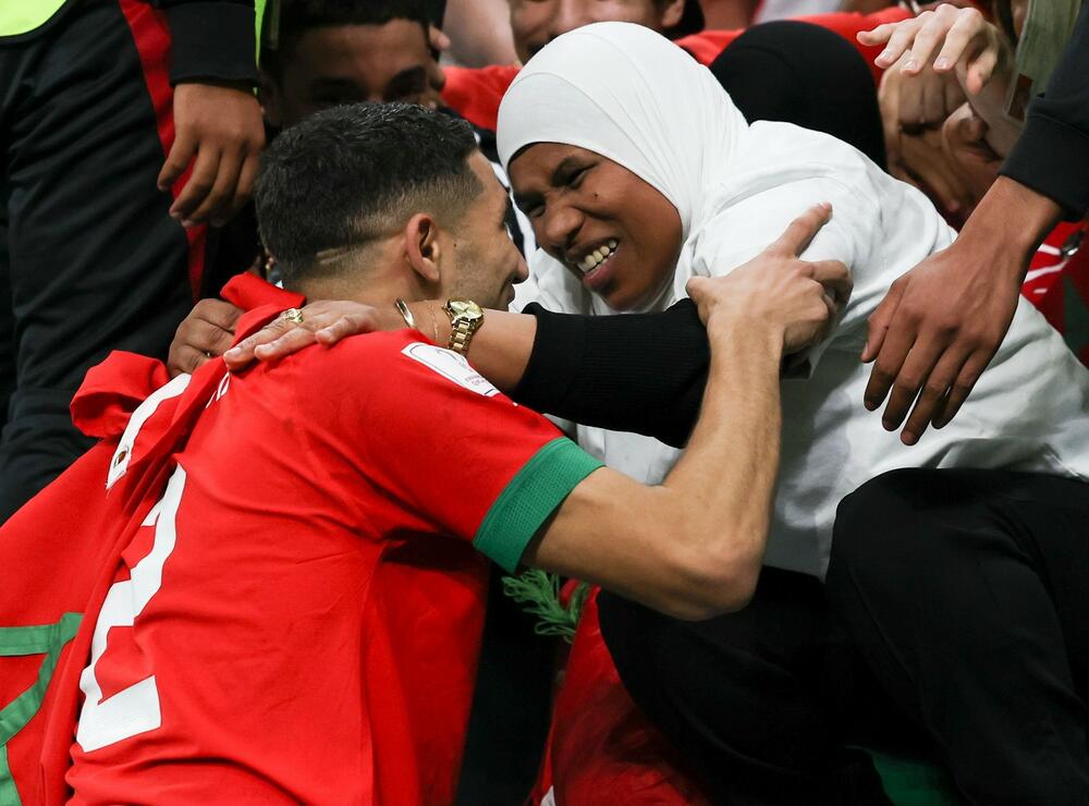 Ašraf Hakimi, Fudbaler Maroka, Svetsko prvenstvo u Kataru, Svetsko prvenstvo u fudbalu, Saida Hakimi