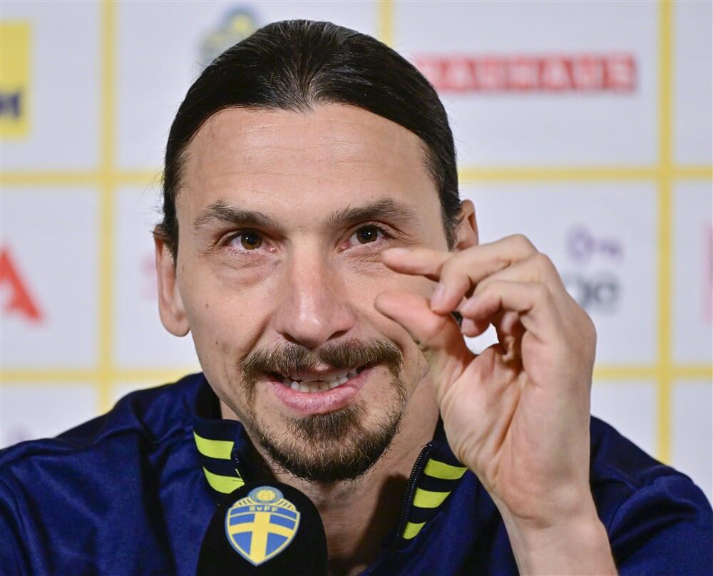  Zlatan Ibrahimović na pres konferenciji u Švedskoj u martu 2022. godine