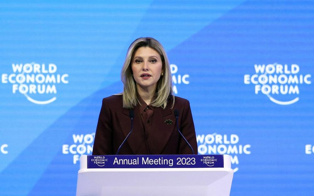 Olena Zelenska na Svetskom ekonomskom forumu u Davosu