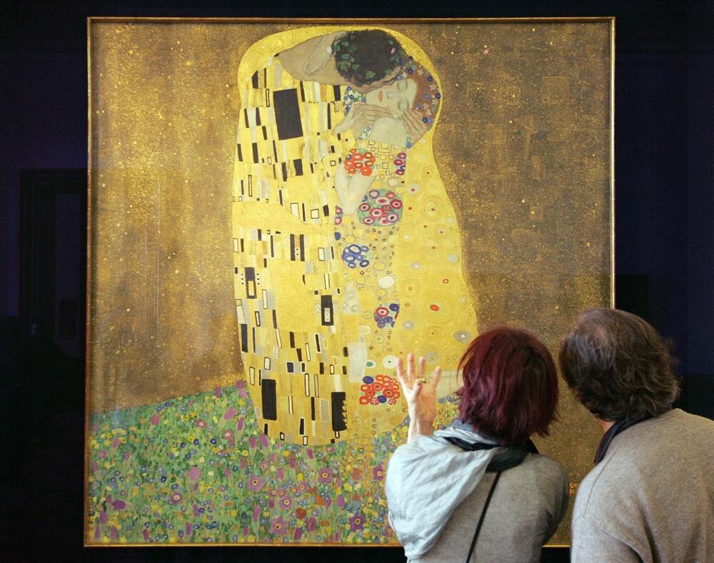 Slika 'poljubac' Gustava Klimta