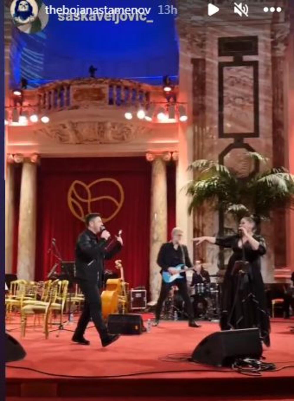 <p>Pevačica Bojana Stamenov oduševila je sve prisutne svojim glasom, ali i stasom na Svetosavskom balu. Koja haljina vam se više dopada?</p>