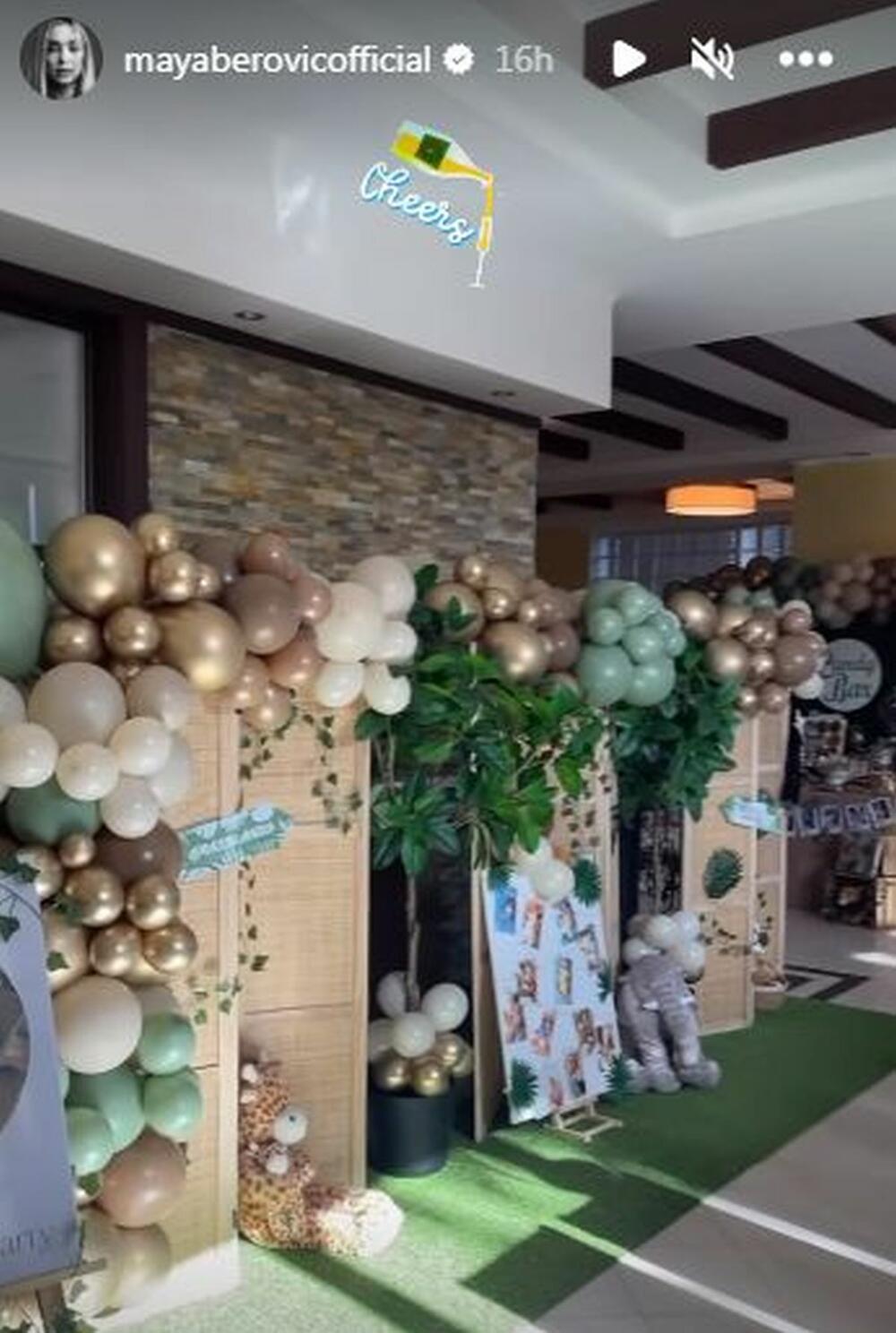 Raskošna dekoracija na prvom rođendanu sina Maje Berović osvojila je sve goste