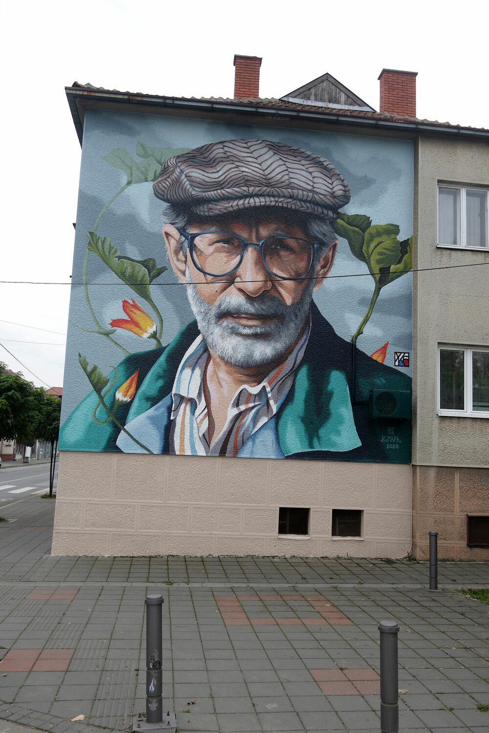 Dragoslav Mihailović dobio je mural u svojoj rodnoj Ćupriji.