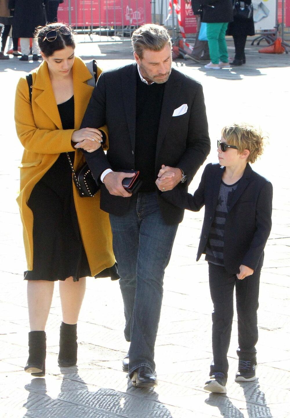 Džon Travolta sa ćerkom Elon i sinom Džetom