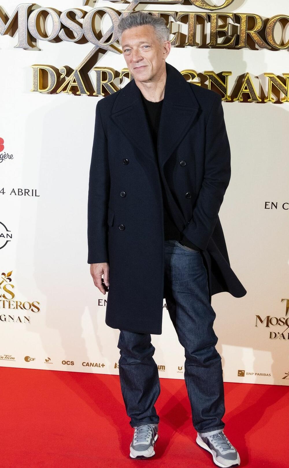 francuski glumac Vensan Kasel na premijeri filma 'Tri musketara'