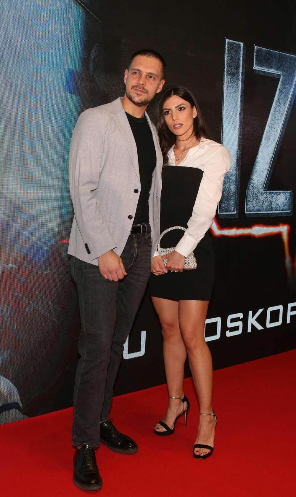 Miloš Biković i Ivana Malić na premieri filma "Izazov"