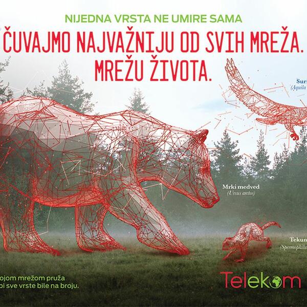 Čuvajmo najvažniju od svih mreža. Mrežu života: Telekom Srbija pruža oslonac nauci da bi sve vrste bile na broju