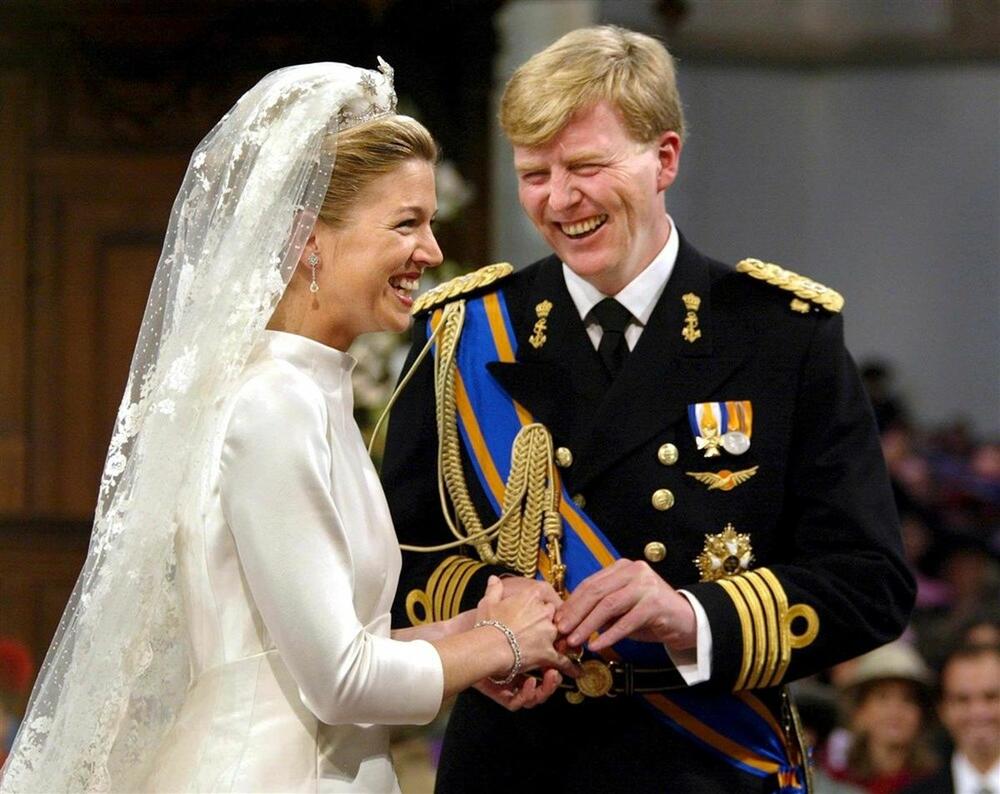 Kraljica Maksima i Kralj Vilem Aleksander na svom venčanju