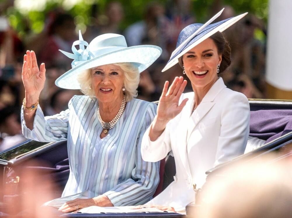 Kraljica Kamila i Kejt Midlton na proslavi platinastog jubileja kraljice Elizabete II 2022. godine