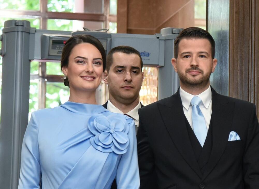 Milena i Jakov Milatovi na predsedničkoj inauguraciji u Podgorici 20. maja 2023.