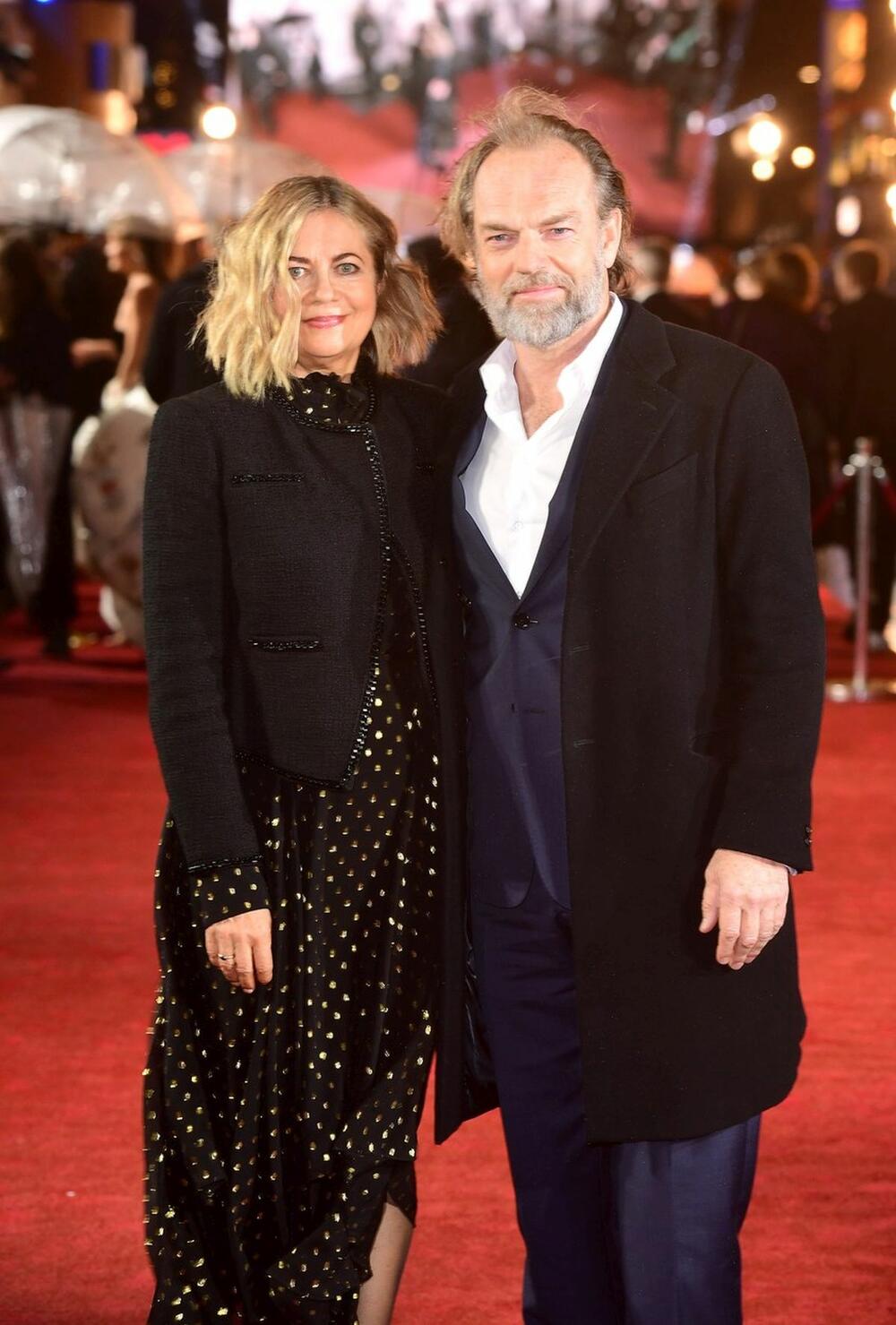 Hugo Viving i Katrina Grinvud na svetskoj premijeri filma  Mortal Engines u londonu 2018. godine
